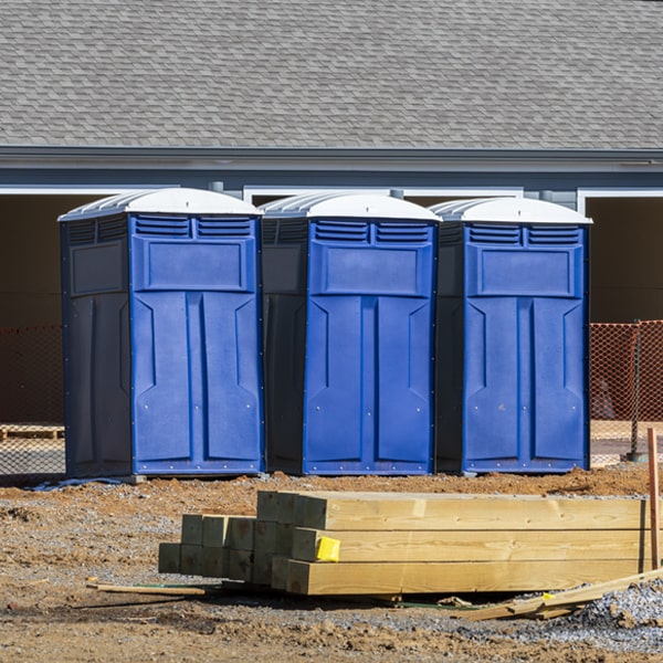 are there any restrictions on where i can place the portable restrooms during my rental period in Conyngham